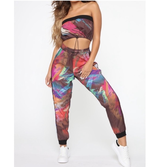Fashion Nova Pants - NWT Don’t try me Jogger set size M